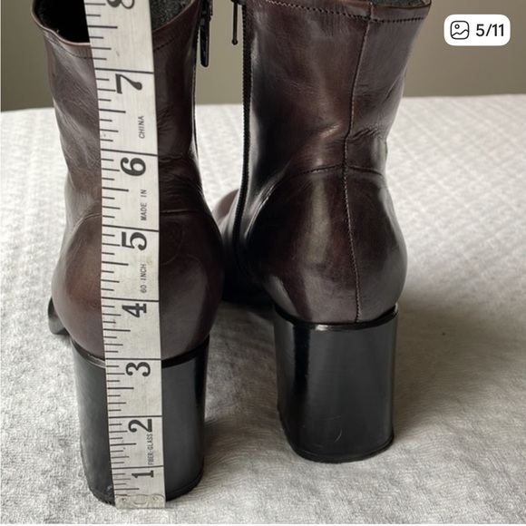 Paola Ferri Italian leather boots 37 brown - Picture 5 of 6